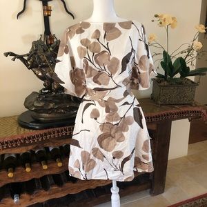 Zara Kimono Sleeve Tie Waist Mini Dress